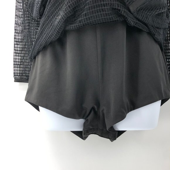 NBD Sabrina Small Black Sheer Mesh Net Sexy Romper Dress Revolve.com - Picture 8 of 16